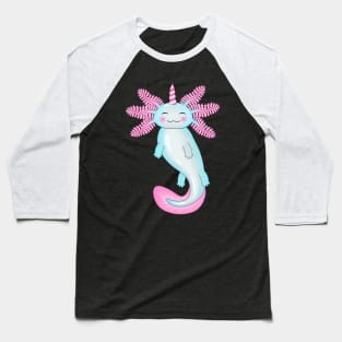 Legendary Unicorn Axolotl Baseball T-Shirt